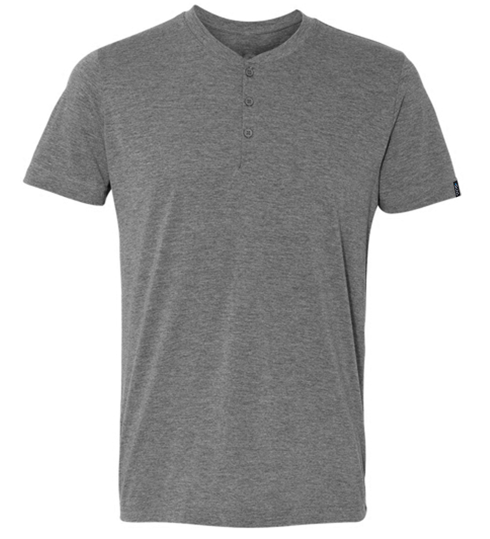 Classic Tri-Blend Short Sleeve Henley T-Shirt