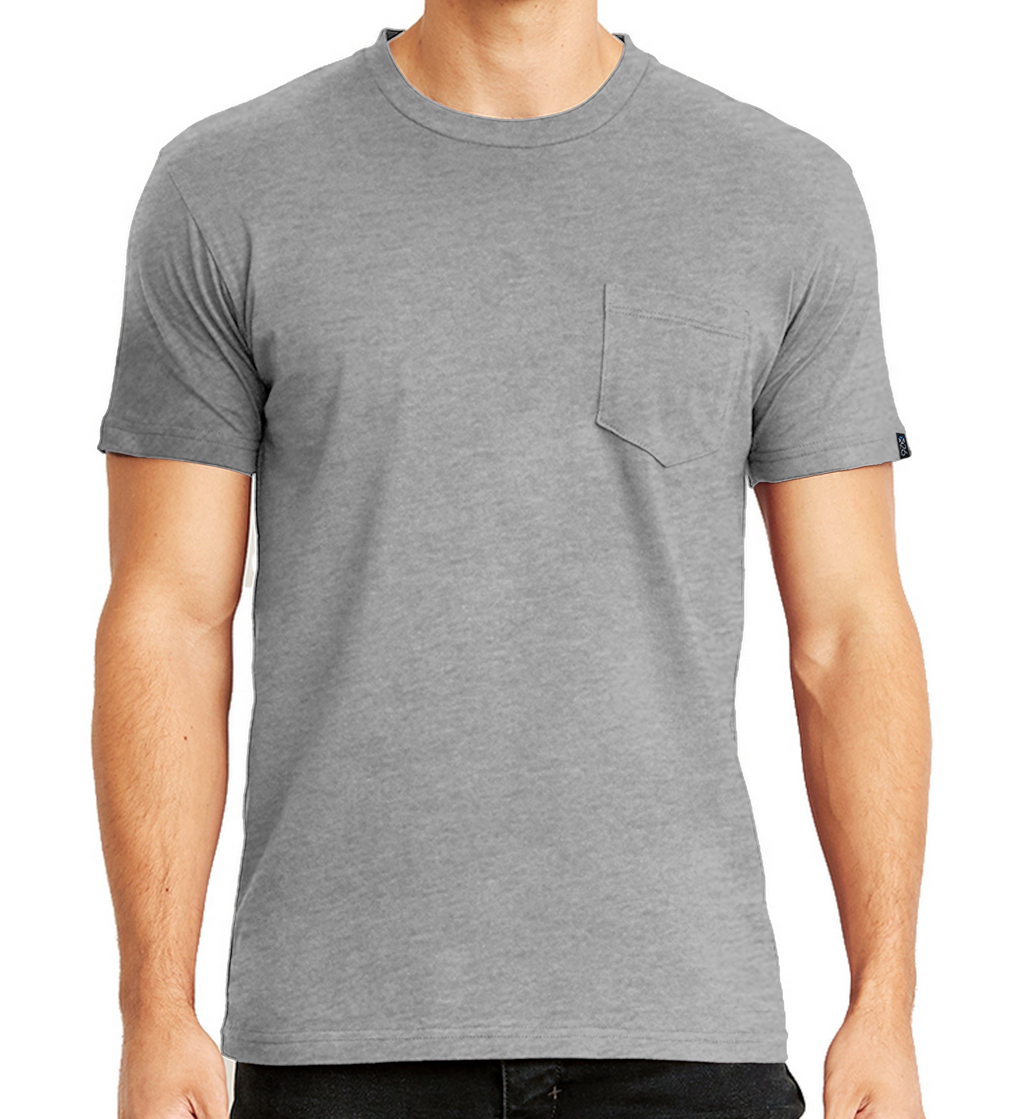 Premium Cotton Jersey Crew Neck Pocket T-Shirts