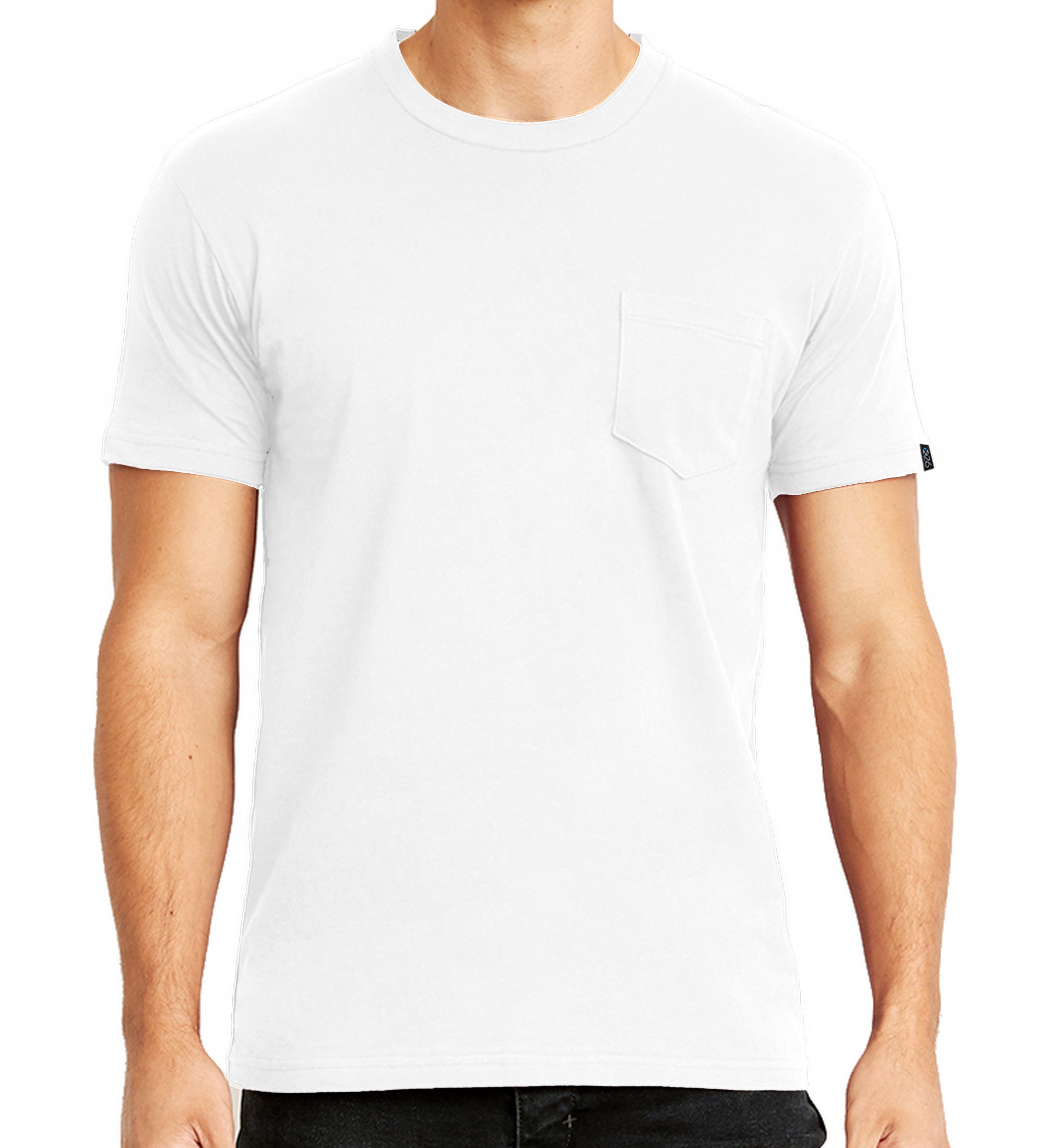 Premium Cotton Jersey Crew Neck Pocket T-Shirts